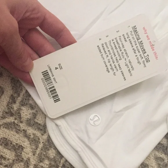 Lululemon💕making moves💕long sleeve pleated top - Picture 7 of 7